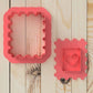 Heart Stamp Cookie Cutter and Embosser Stamp Set Valentine's Day