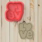 Love Word V2 Cookie Cutter and Embosser Stamp Set Valentine's Day