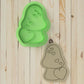 Gnome and Mushroom Hearts Cookie Cutter and Embosser Stamp Valentine's Day