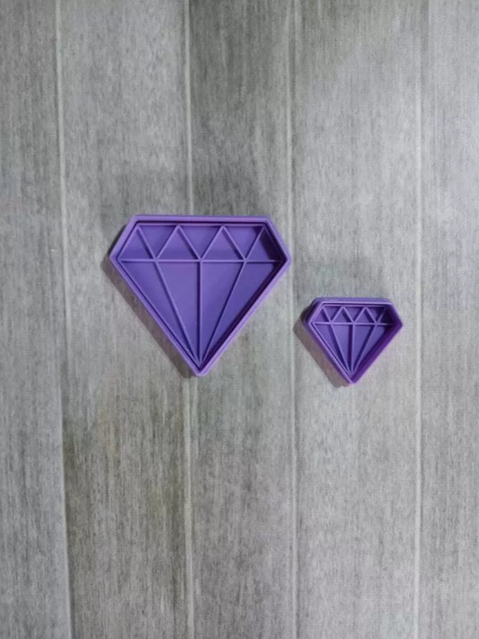 Diamond Cookie Cutter & Embosser Stamp  Shapes