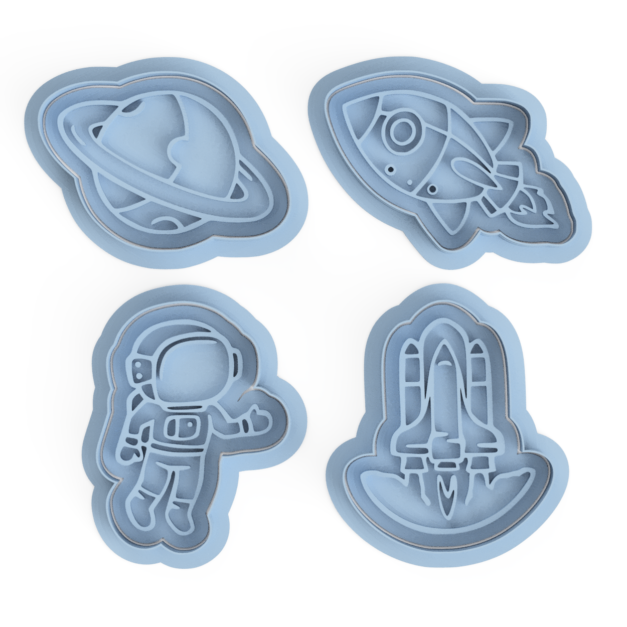 SPACE THEME - Cookie Cutter & Embosser Stamps Space & Astronomy