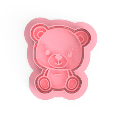 Baby Teddy Bear Set Cookie Cutter & Embosser Stamp baby shower