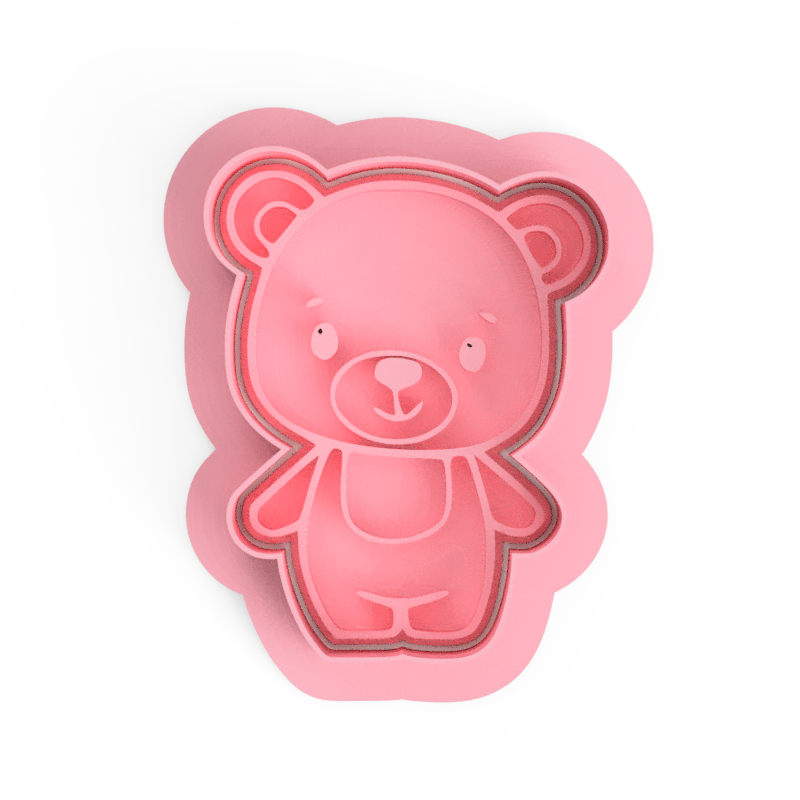 Baby Teddy Bear Set Cookie Cutter & Embosser Stamp baby shower ...