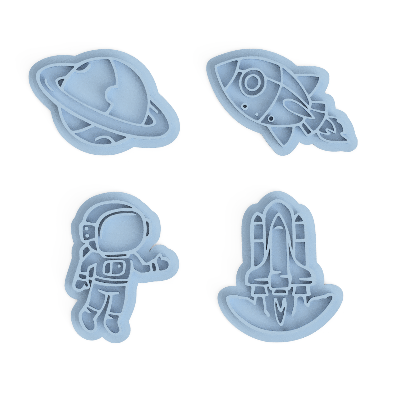 SPACE THEME - Cookie Cutter & Embosser Stamps Space & Astronomy