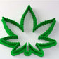 Cannabis Marijuana Leaf Weed 420 Cookie Cutter & Stamp Embosser Set