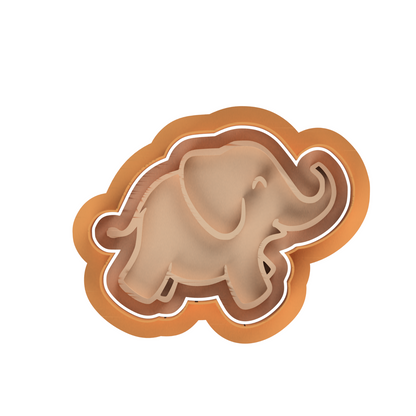 Elephant  Cookie Cutter and Embosser Stamp animals