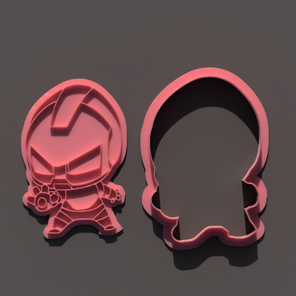 Hero Team Cookie Cutter and Embosser Stamp Set Kids TV