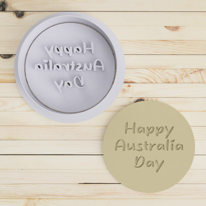 Happy Australia Day Cutter & Embosser Stamp