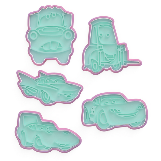 Cars Cookie Cookie Cutter & Embosser Stamps Set kids tv movie gaming