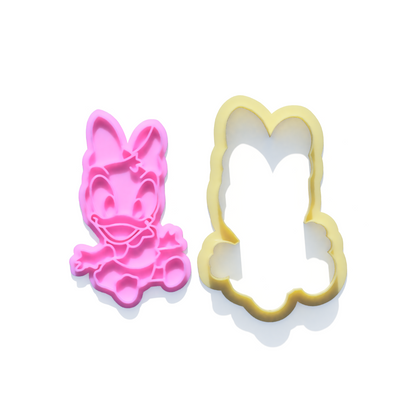 Baby Duck Duo Cookie Cutter and Embosser Stamp Set