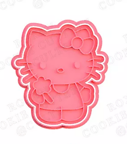 HELLO KITTY Cookie Cutter & Embosser Stamps Set kids tv movie gaming