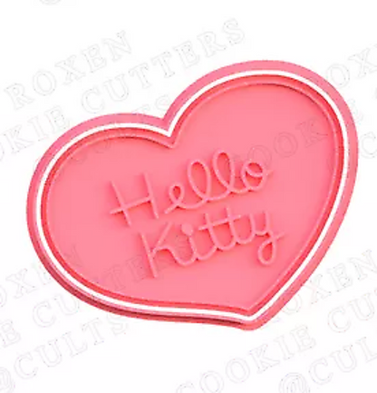 HELLO KITTY Cookie Cutter & Embosser Stamps Set kids tv movie gaming