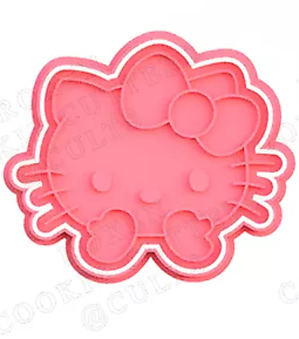 HELLO KITTY Cookie Cutter & Embosser Stamps Set kids tv movie gaming