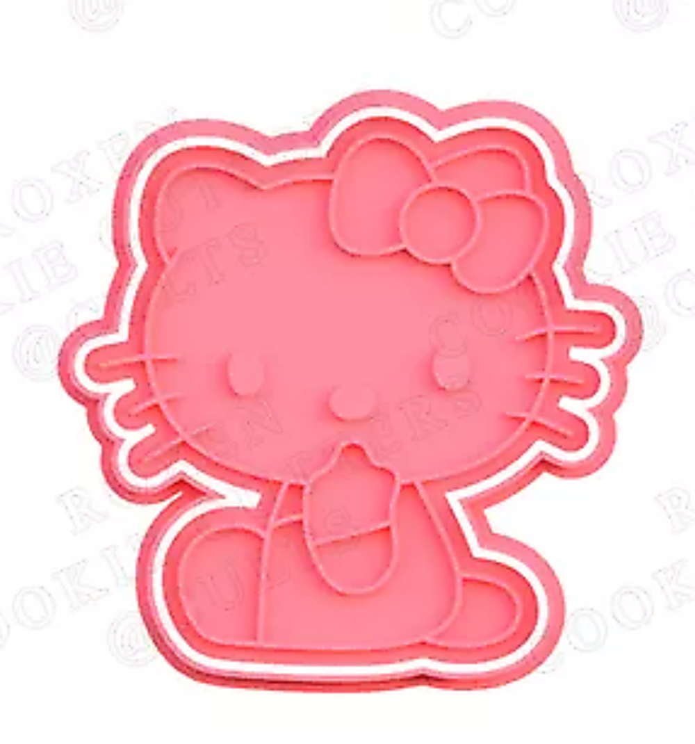 HELLO KITTY Cookie Cutter & Embosser Stamps Set kids tv movie gaming