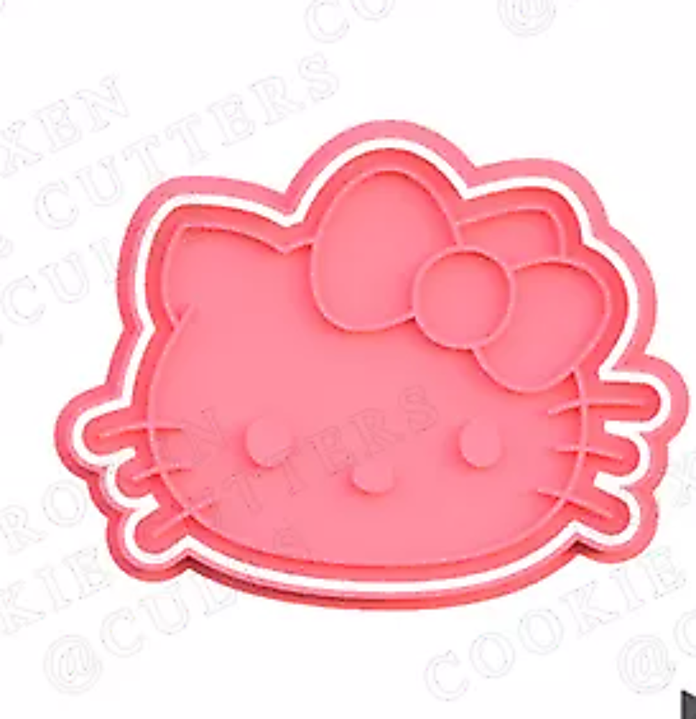 HELLO KITTY Cookie Cutter & Embosser Stamps Set kids tv movie gaming