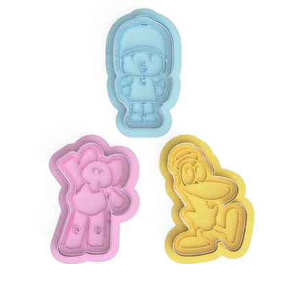 Kid Explorer Cookie Cutter & Embosser Stamps Set Kids TV Movie