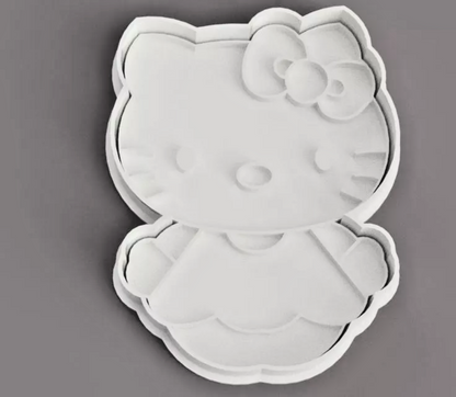 HELLO KITTY Cookie Cutter & Embosser Stamps Set kids tv movie gaming