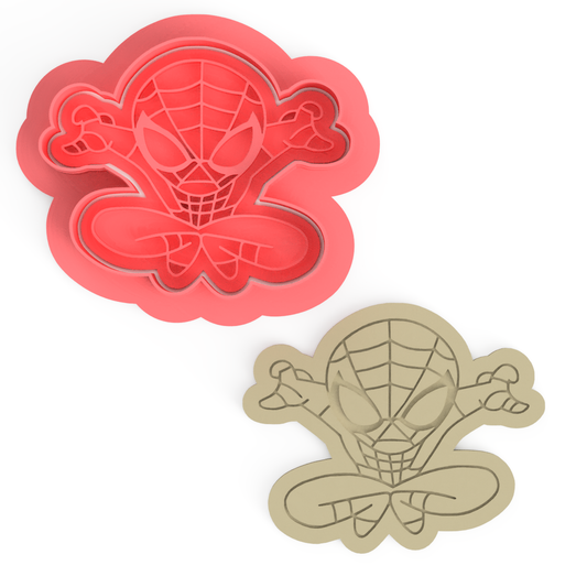 Web Slinger Cookie Cutter & Embosser Stamps Set Kids TV Movie