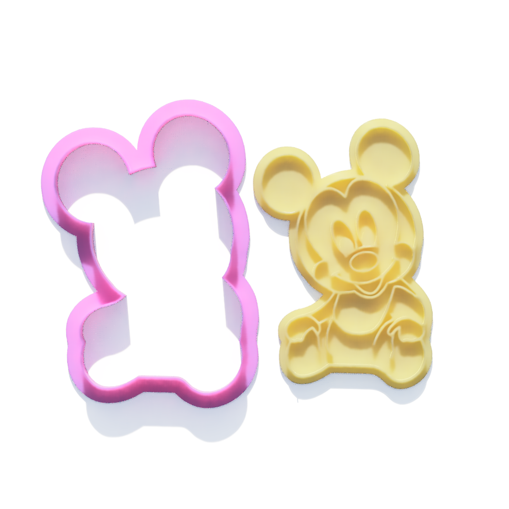 Baby Mouse Duo Cookie Cutter and Embosser Stamp Set Kids TV