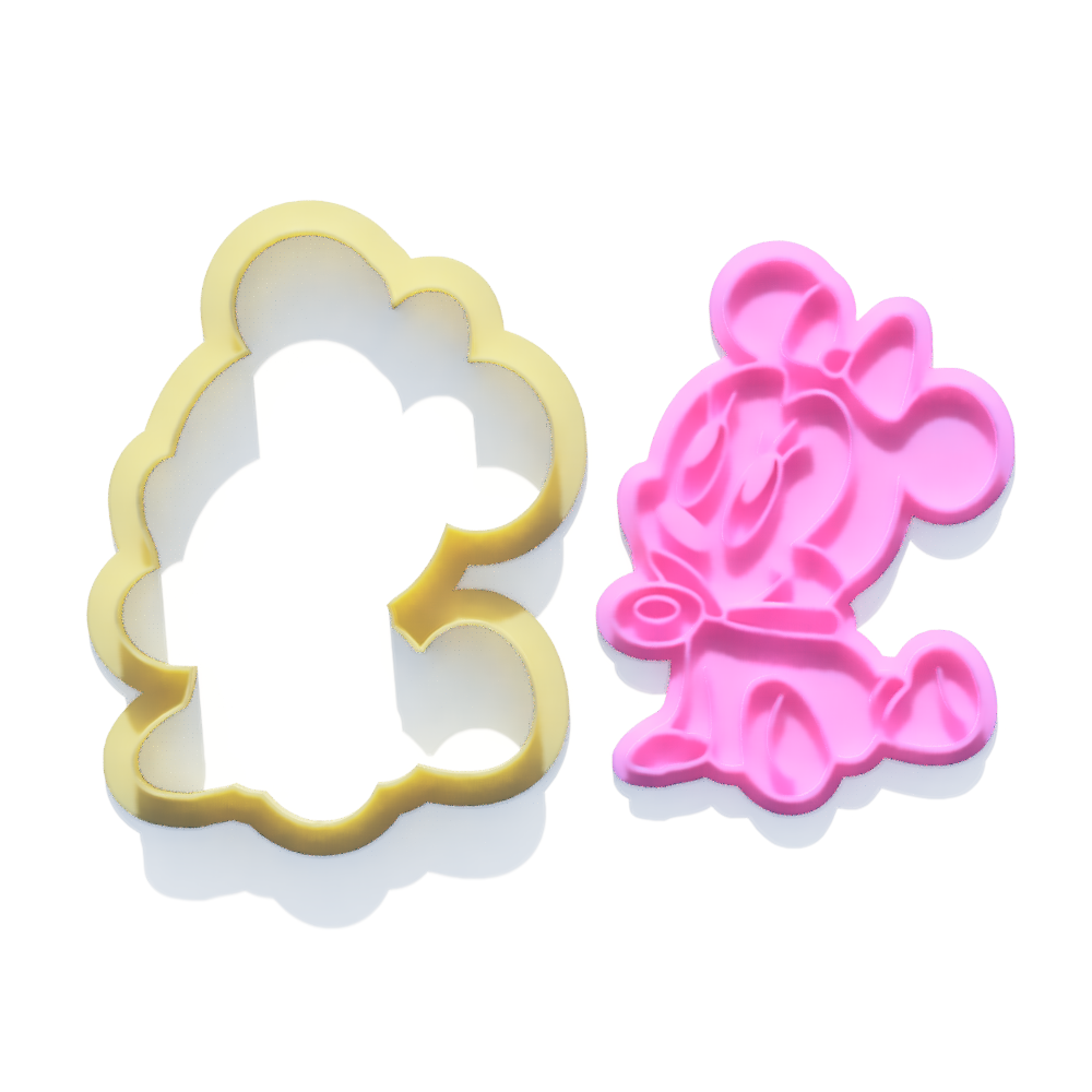 Baby Mouse Duo Cookie Cutter and Embosser Stamp Set Kids TV