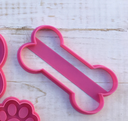 Paw & Bone  Cookie Cutter And Embosser Stamp Animals