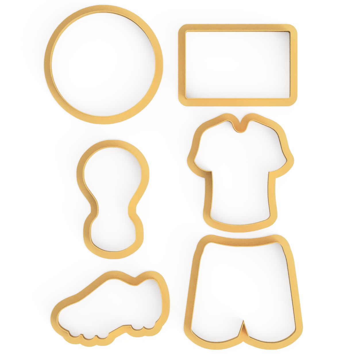 Soccer FIFA Cookie Cutter & Embosser Stamps Set Sports