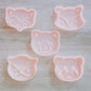 Woodland Forest Animals- Cookie Cutter And Embosser Stamp set