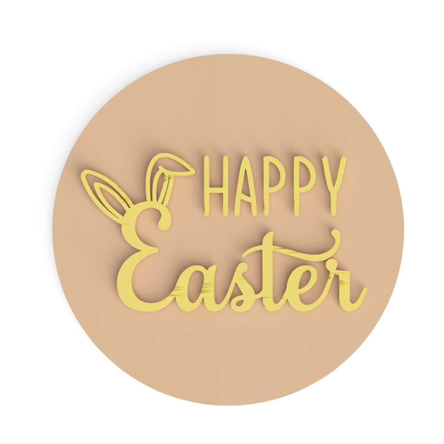 Happy Easter Cookie Cutter & Embosser Stamp  Style 3