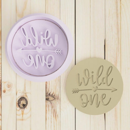 Wild One V1 Cookie Cutter & Embossers Stamp Set Birthday