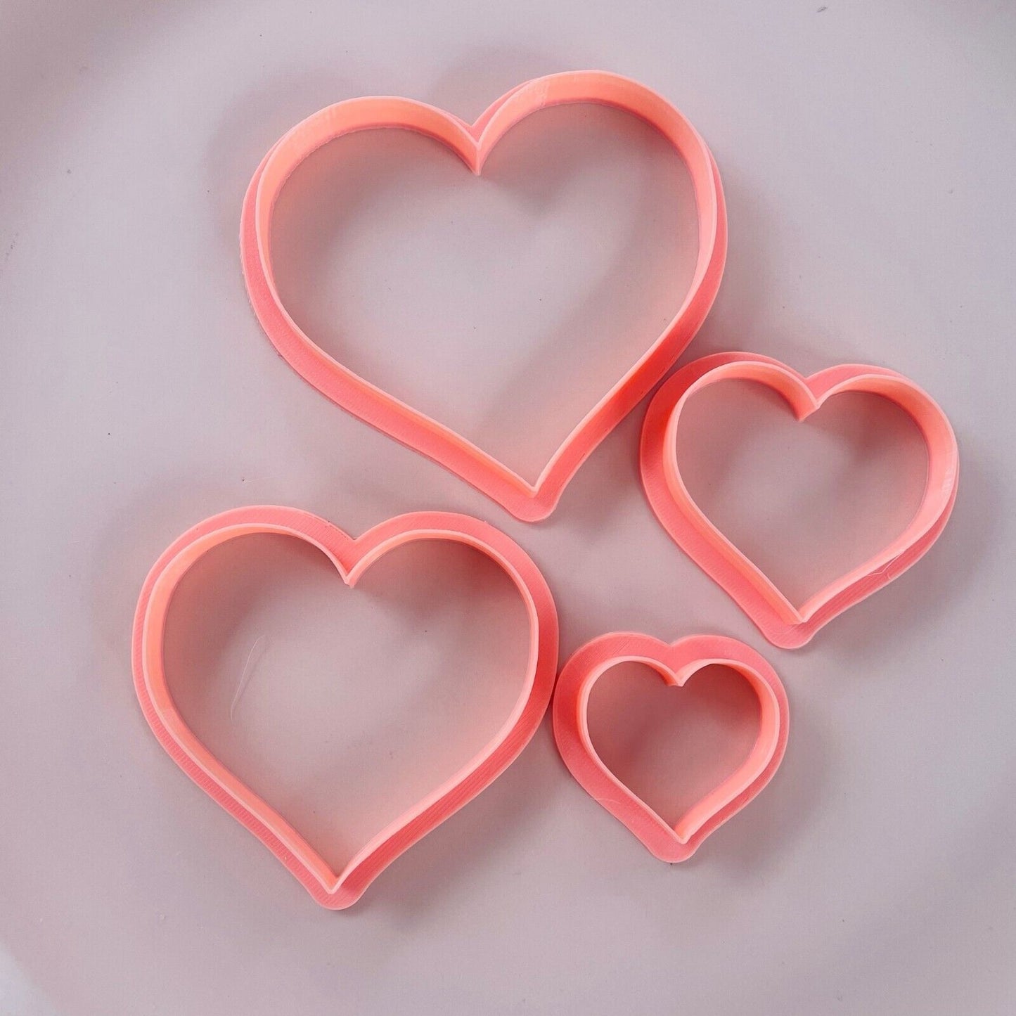 Heart Shaped Cookie Cutters Valentine's Day Shapes