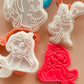 Mermaid Princess Cookie Cutter & Embosser Stamps Set Kids TV Movie Gaming