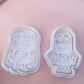 Yellow Characters Cookie Cutter & Embosser Stamps Set Kids TV Movie