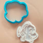 Mermaid Princess Cookie Cutter & Embosser Stamps Set Kids TV Movie Gaming