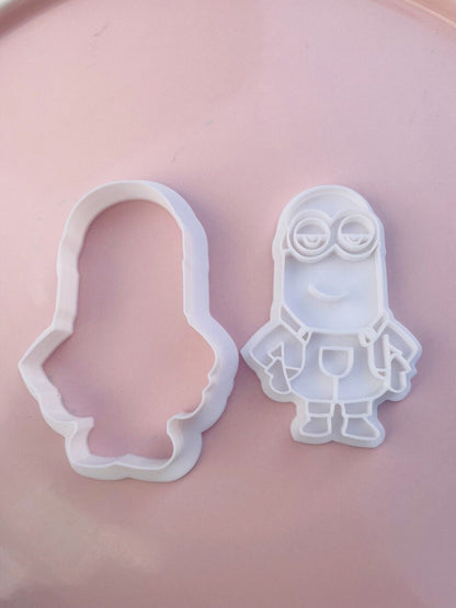 Yellow Characters Cookie Cutter & Embosser Stamps Set Kids TV Movie