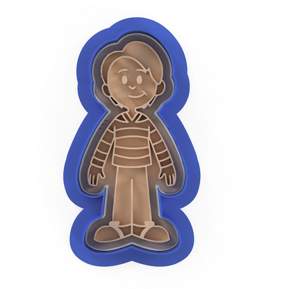 Blue Puppy Cookie Cutter and Embosser Stamp Kids TV