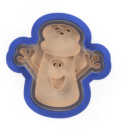 Blue Puppy Cookie Cutter and Embosser Stamp Kids TV