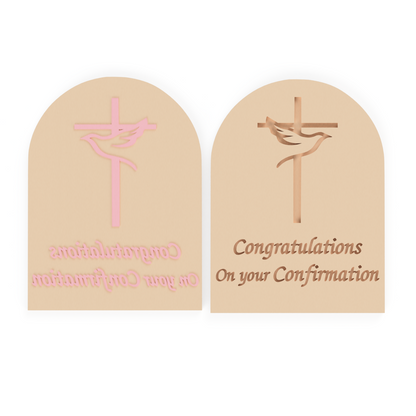 Congratulations on your Confirmation Cookie Cutter & Embosser Stamp Religious