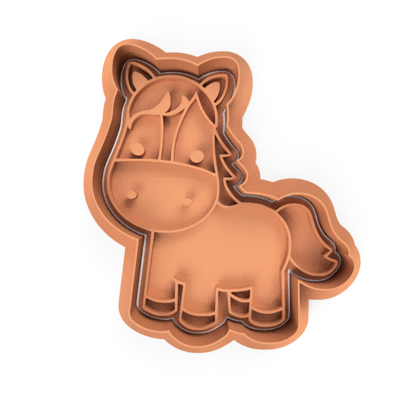 Farm Animals Barn Cookie Cutter and Embosser Stamp Set