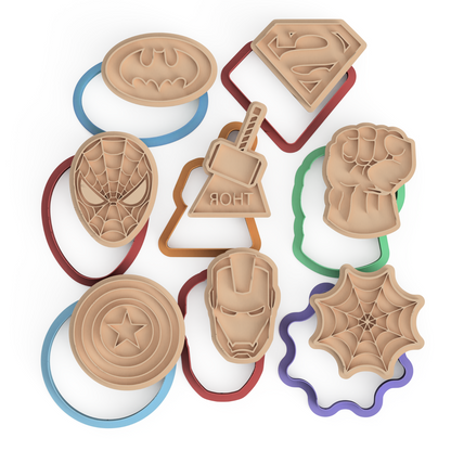 Hero League Cookie Cutter & Embosser Stamps movie