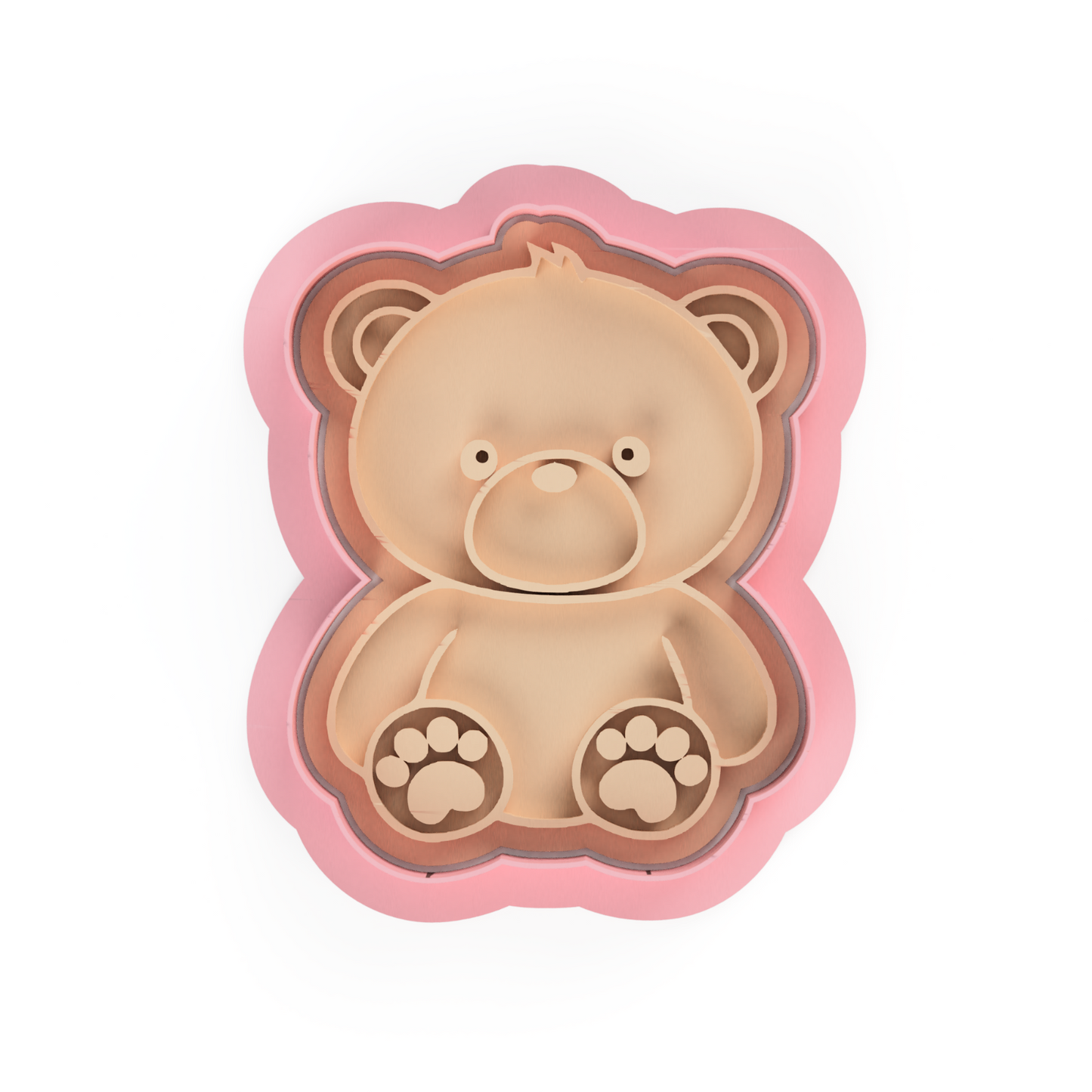 Teddy bear Set Cookie Cutter & Embosser Stamp  baby shower