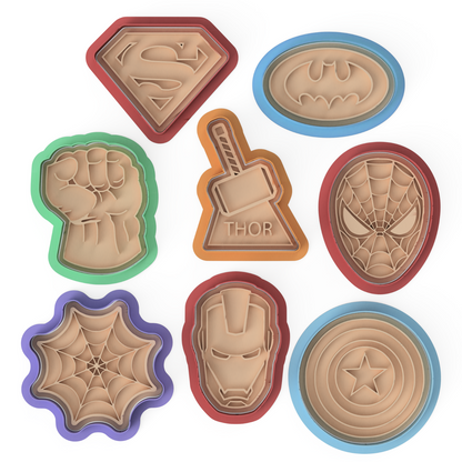 Hero League Cookie Cutter & Embosser Stamps movie