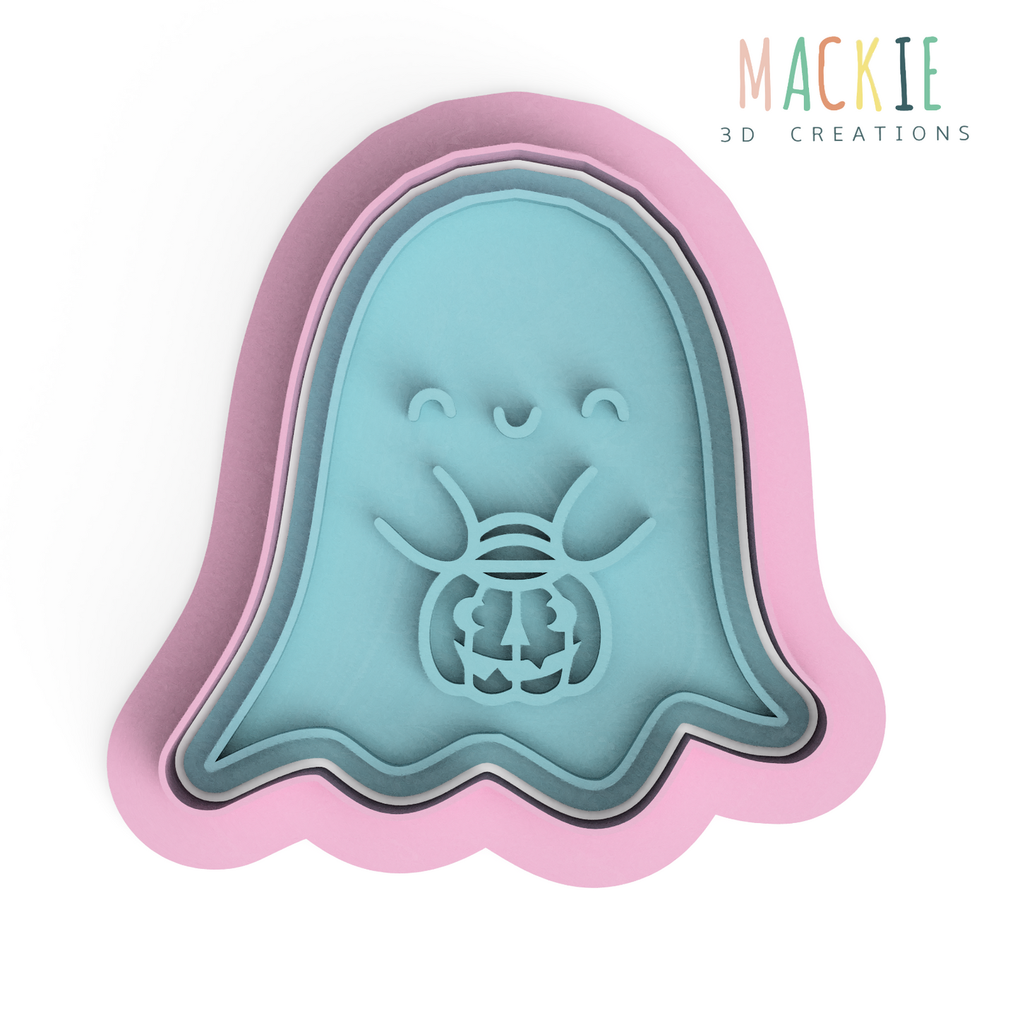 Halloween Creatures Cookie Cutter & Stamp Set Style 2