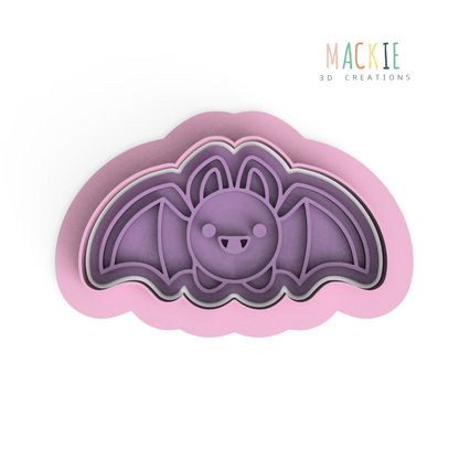 Halloween Creatures Cookie Cutter & Stamp Set Style 2