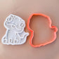 Frosty Adventure Cookie Cutter & Embosser Stamps Set - Animated Snow Theme  kids tv movie