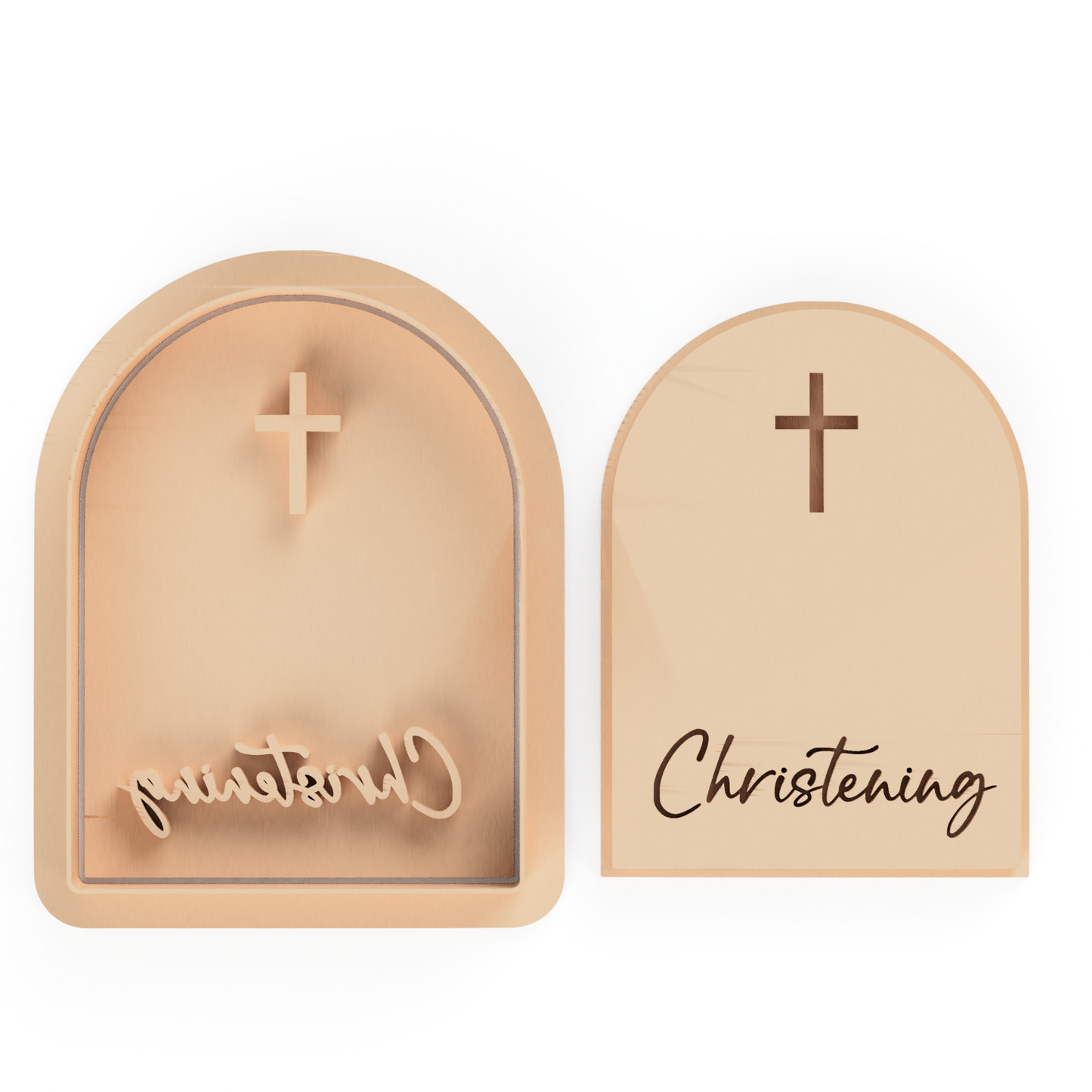 Christening Arch Cookie Cutter & Stamp Embosser Religious