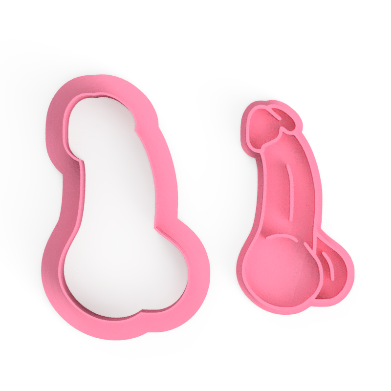 Adult Hens Night Penis Bachelorette Cookie Cutter and Stamp