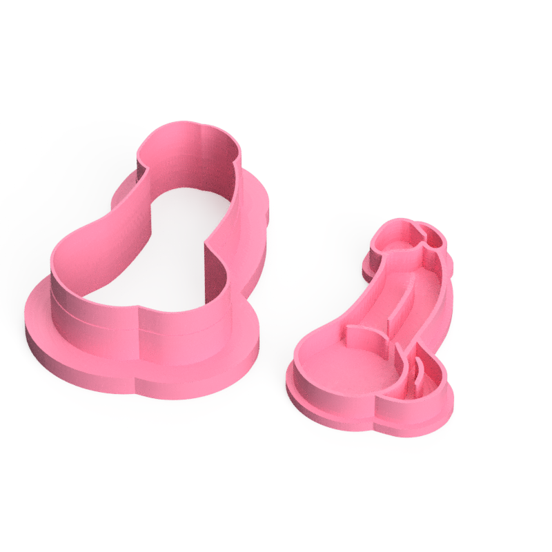 Adult Hens Night Penis Bachelorette Cookie Cutter and Stamp