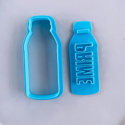 Energy Drink Cookie Cutter & Embosser Stamps Set Sports Drink