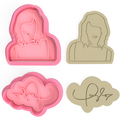 Taylor Swift Cookie Cutters Stamp Embossers Pop Culture